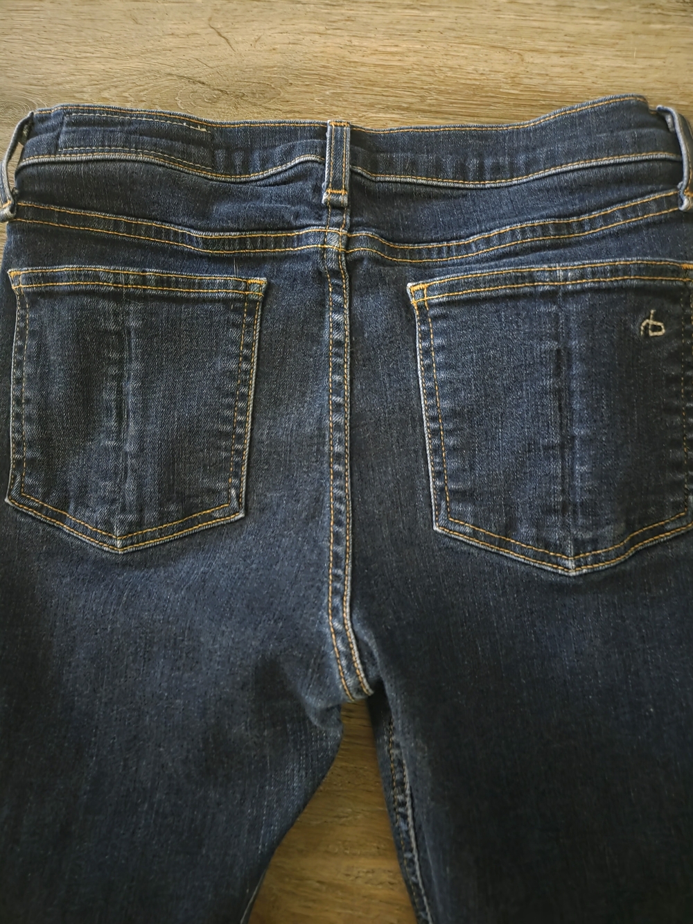 Rag & Bone High Rise Skinny Jeans Size 28 Heritage Dark Wash - Picture 4 of 9